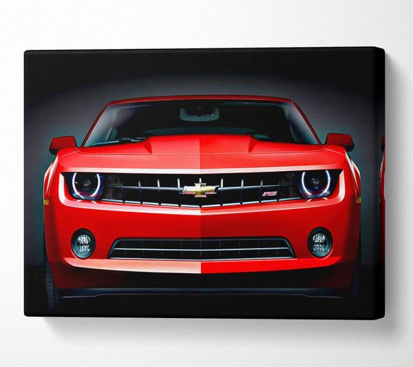  A Canvas Print of Chevy Camaro Front Grill Canvas Wall Art