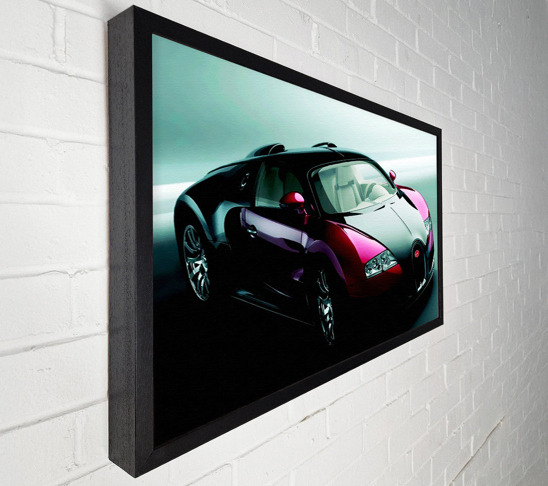  A Canvas Print of Bugatti Veyron Red And Black Canvas Print