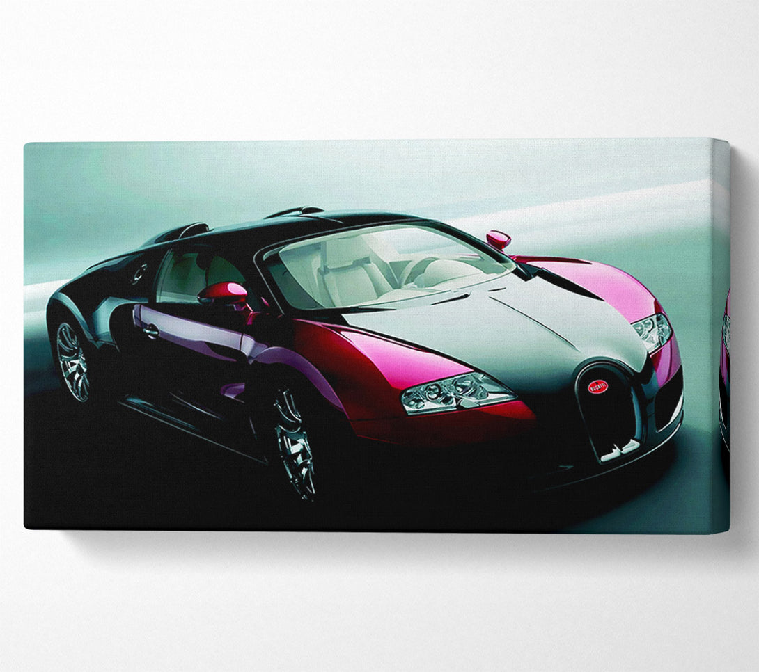  A Canvas Print of Bugatti Veyron Red And Black Canvas Print