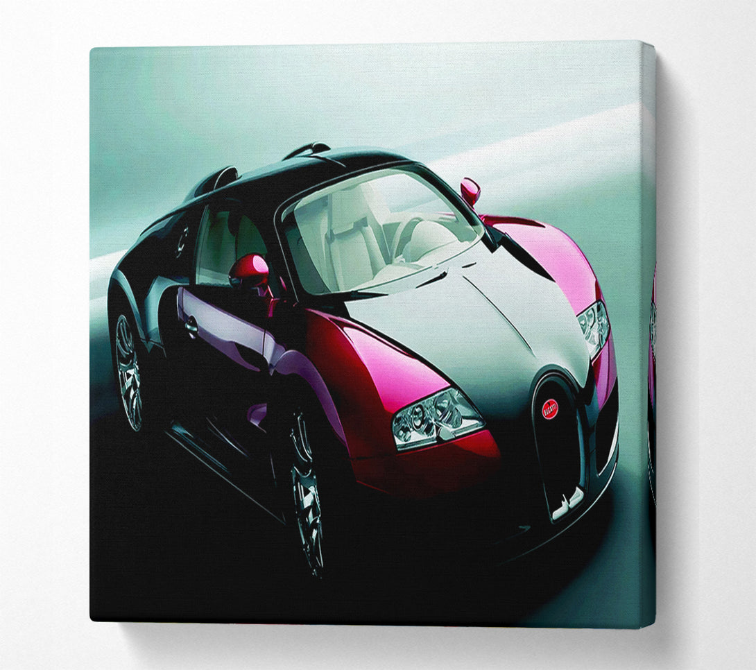  A Canvas Print of Bugatti Veyron Red And Black Canvas Print