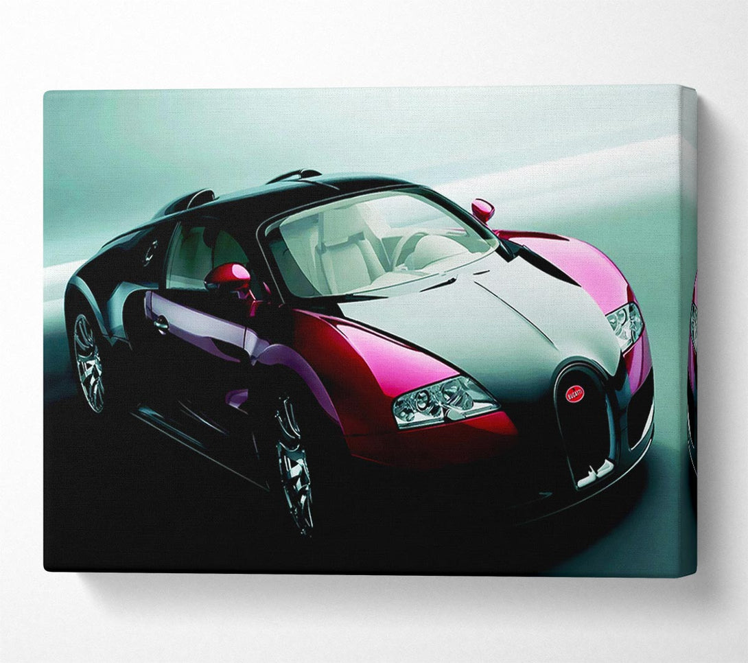  A Canvas Print of Bugatti Veyron Red And Black Canvas Print
