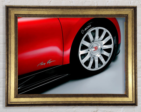 Bugatti Wheel Framed Print