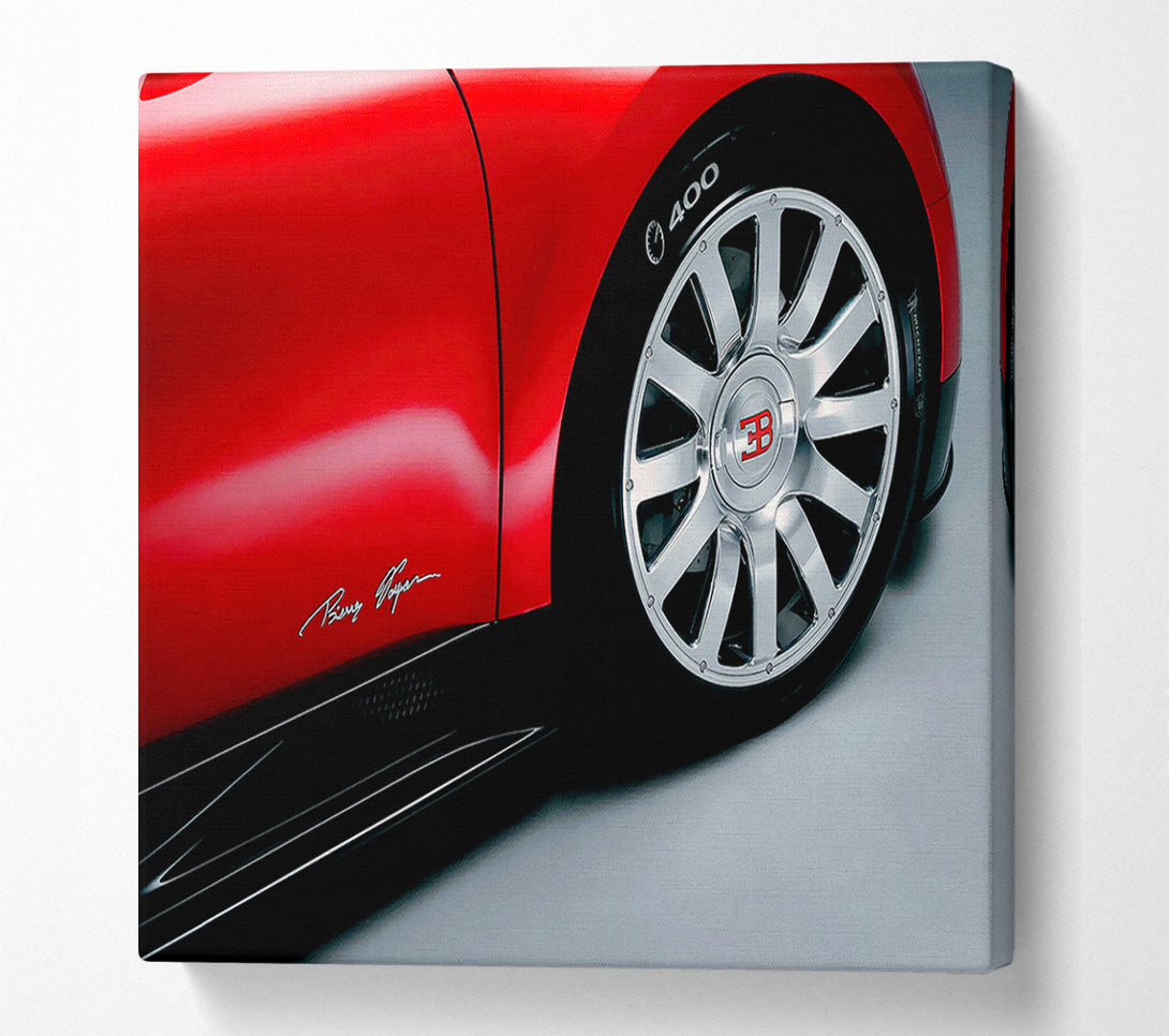  A Canvas Print of Bugatti Wheel Canvas Art