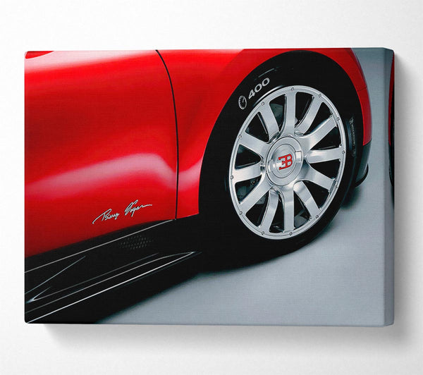  A Canvas Print of Bugatti Wheel Canvas Art