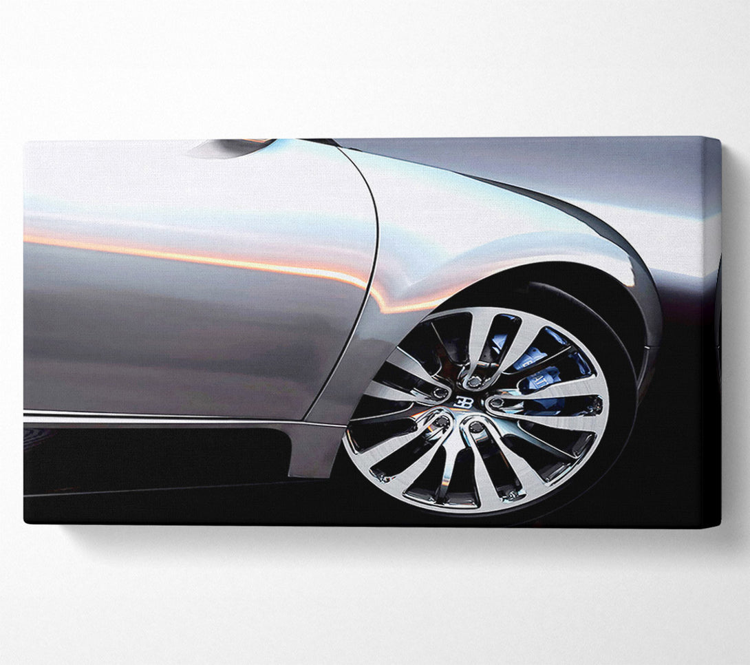  A Canvas Print of Bugatti Veyron Side Wheel Canvas Print