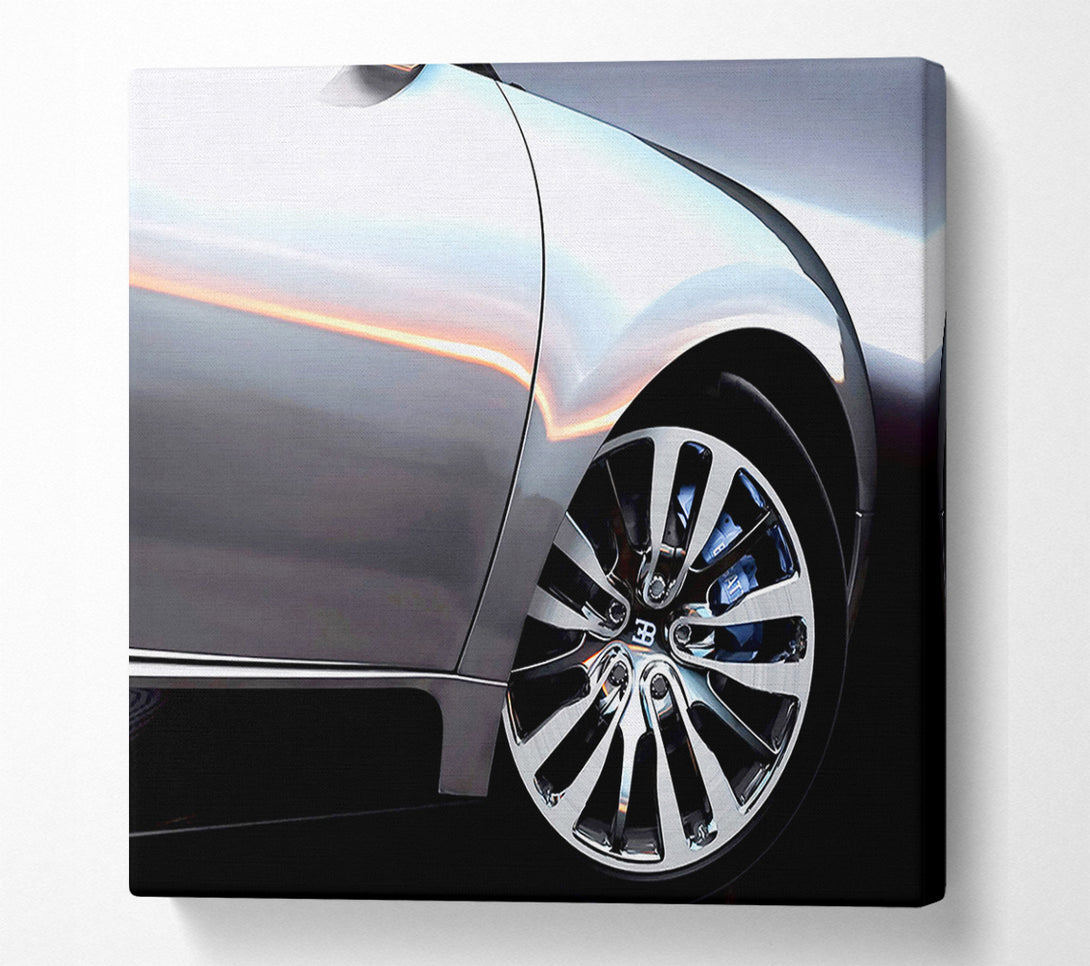  A Canvas Print of Bugatti Veyron Side Wheel Canvas Print