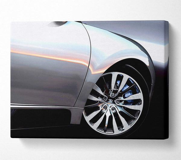  A Canvas Print of Bugatti Veyron Side Wheel Canvas Print