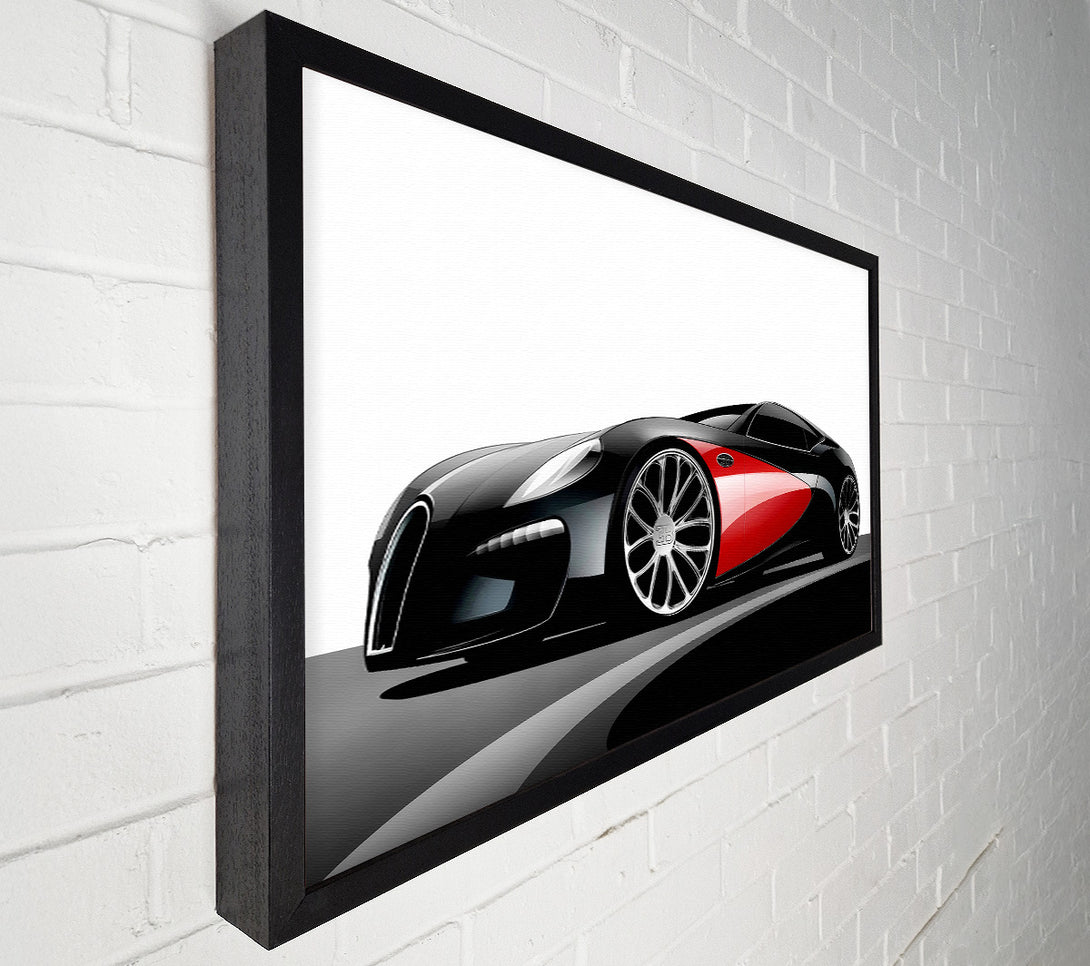  A Canvas Print of Bugatti Veyron Mean Machine Canvas Art