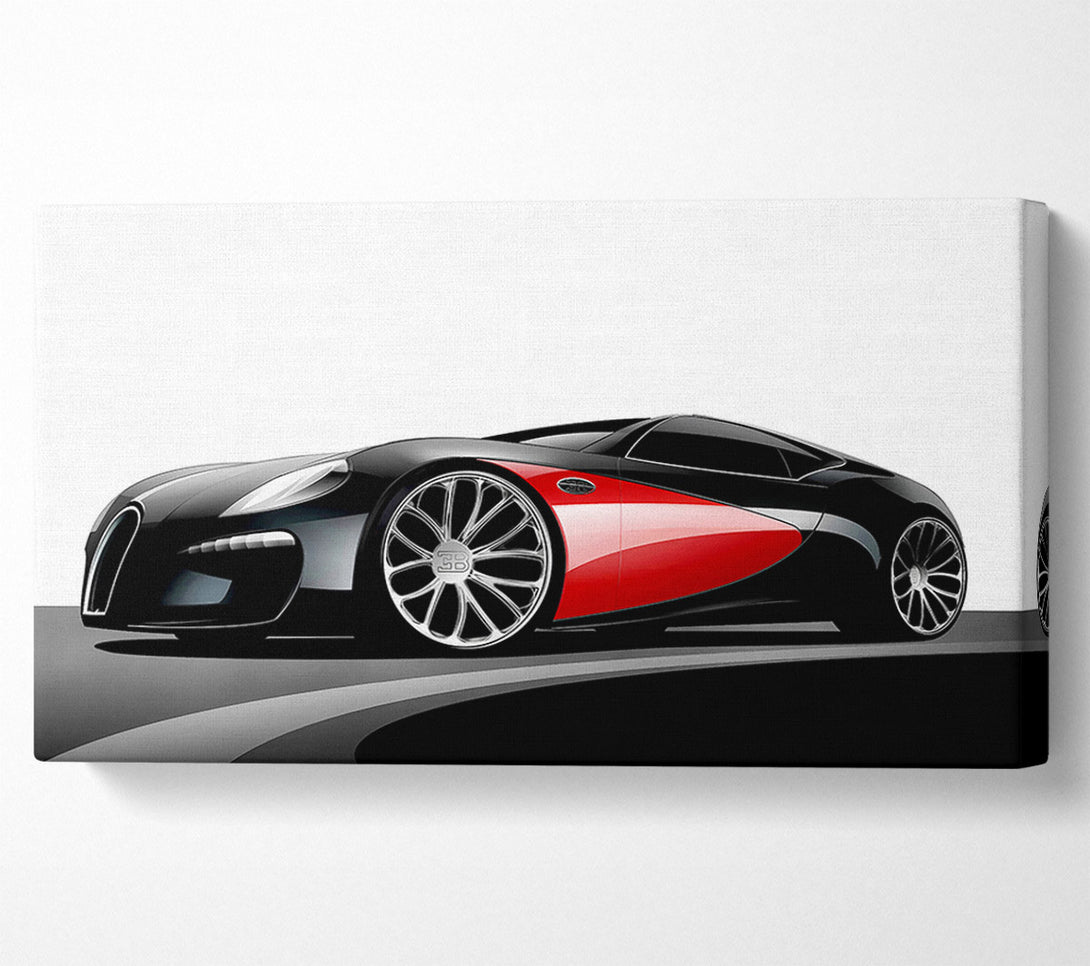  A Canvas Print of Bugatti Veyron Mean Machine Canvas Art