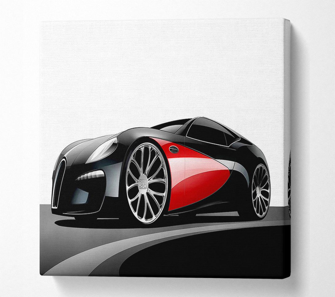  A Canvas Print of Bugatti Veyron Mean Machine Canvas Art