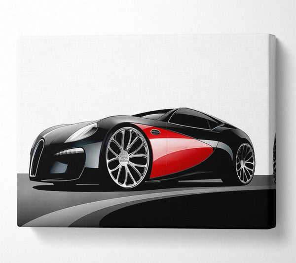  A Canvas Print of Bugatti Veyron Mean Machine Canvas Art