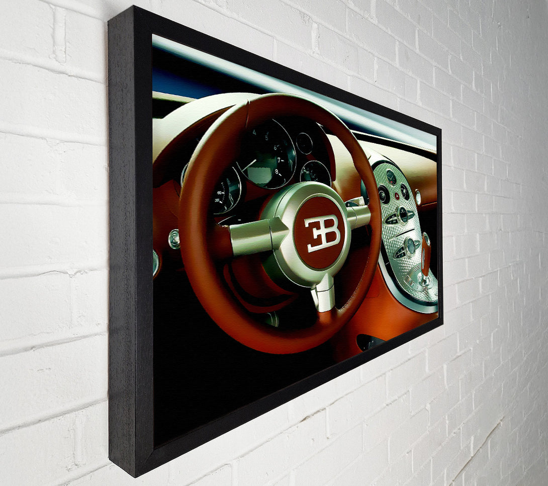  A Canvas Print of Bugatti Veyron Interior Canvas Wall Art