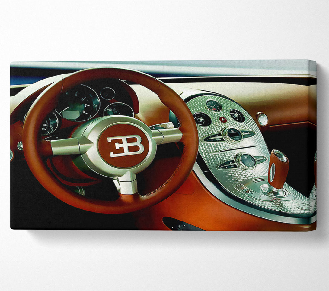  A Canvas Print of Bugatti Veyron Interior Canvas Wall Art