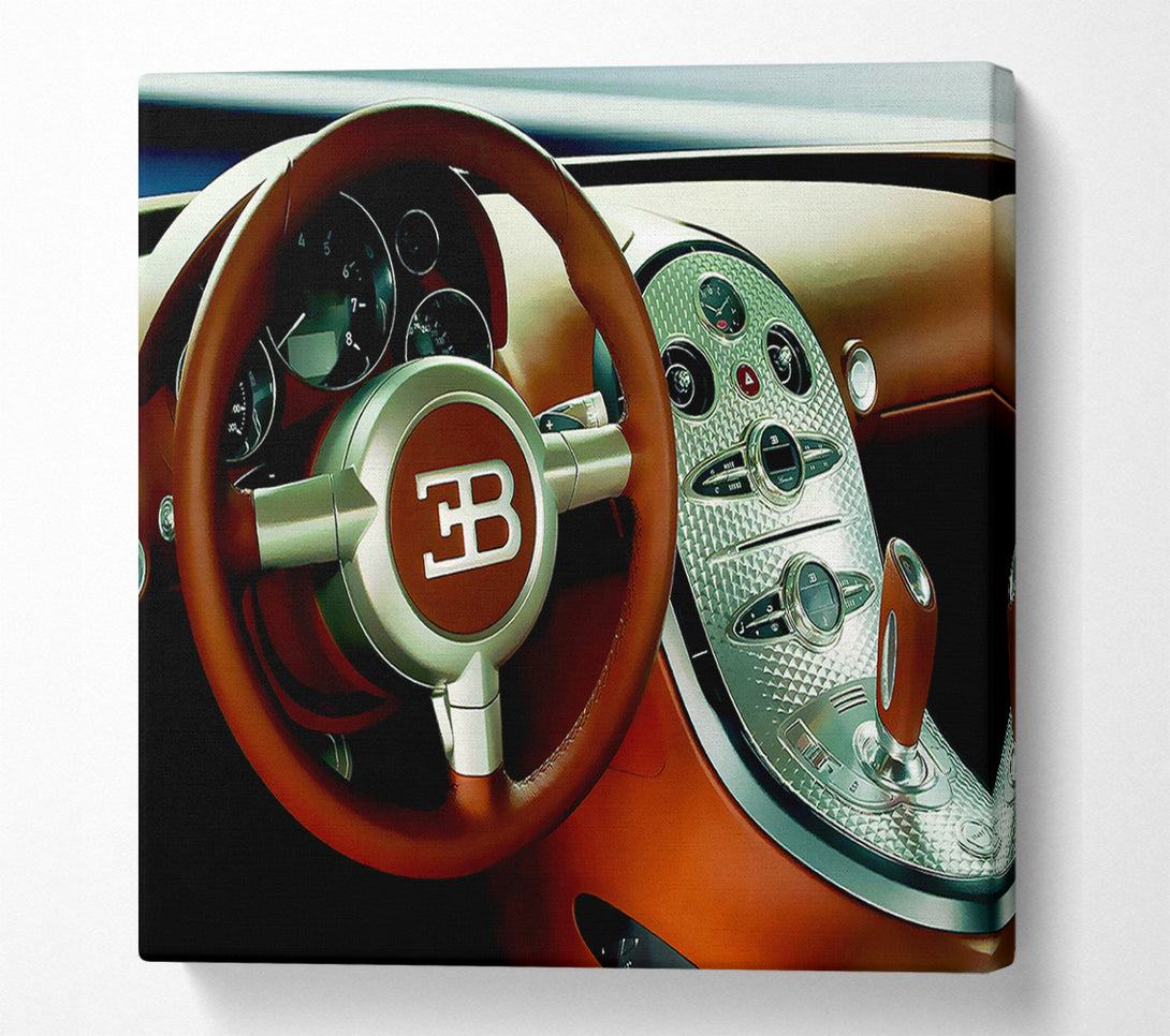  A Canvas Print of Bugatti Veyron Interior Canvas Wall Art