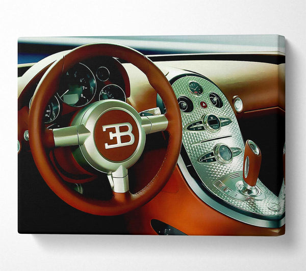  A Canvas Print of Bugatti Veyron Interior Canvas Wall Art