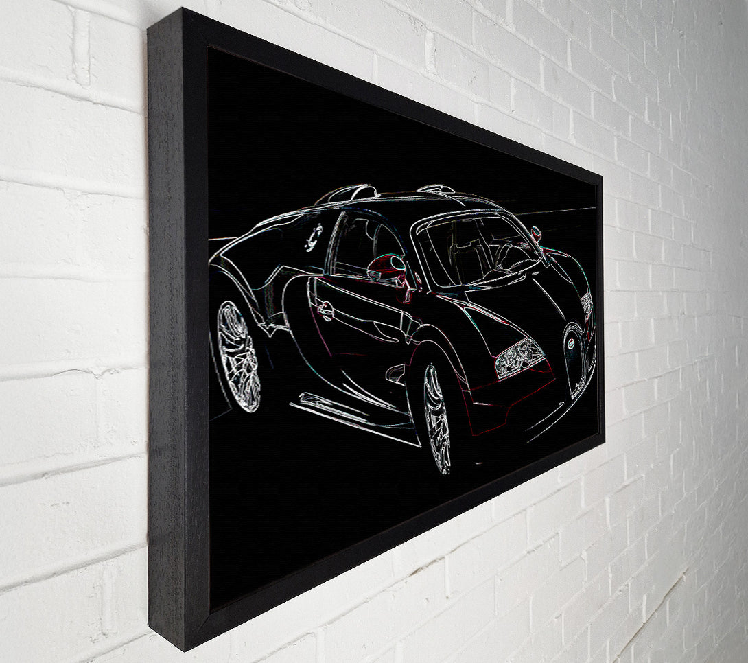  A Canvas Print of Bugatti Veyron Front Canvas Wall Art