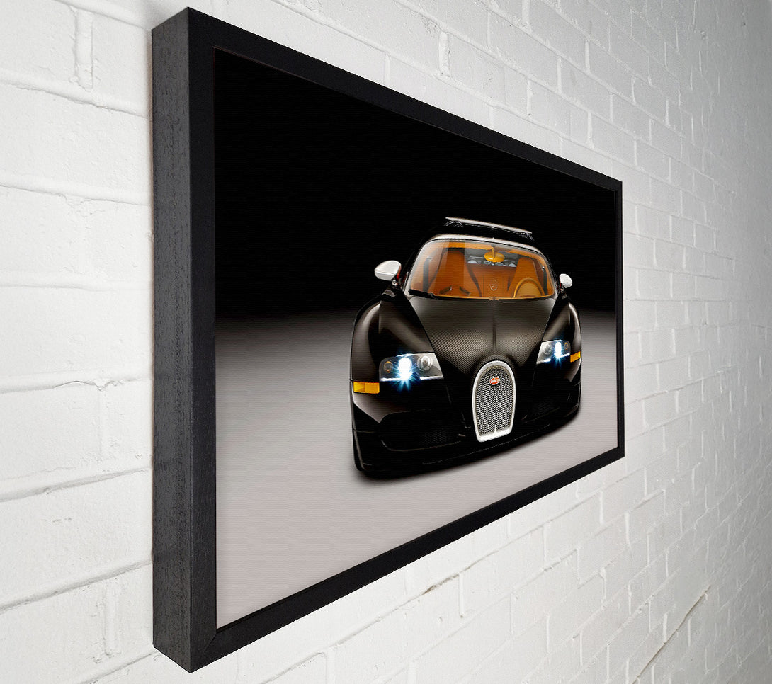  A Canvas Print of Bugatti Veyron Black Canvas Art