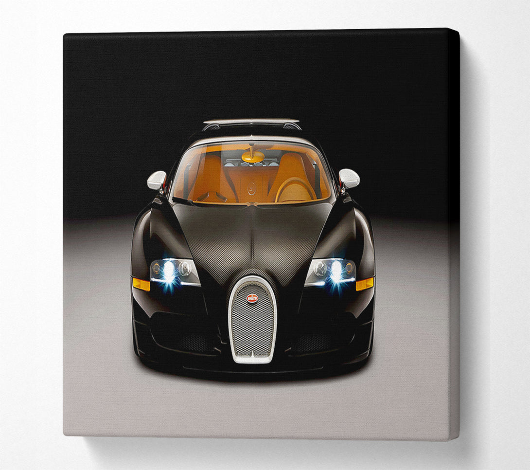  A Canvas Print of Bugatti Veyron Black Canvas Art