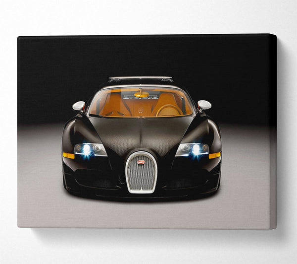  A Canvas Print of Bugatti Veyron Black Canvas Art