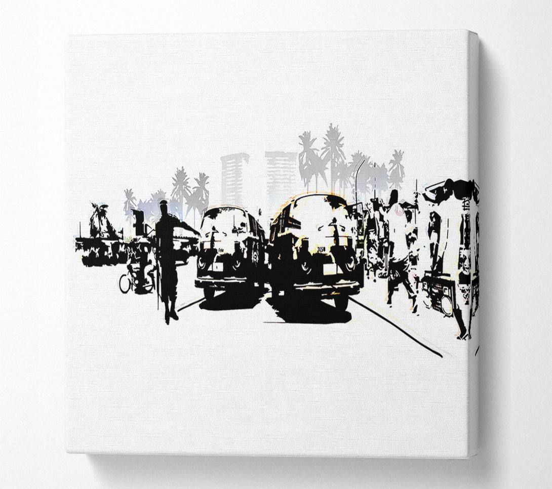  A Canvas Print of Boy Street Racers Canvas Wall Art