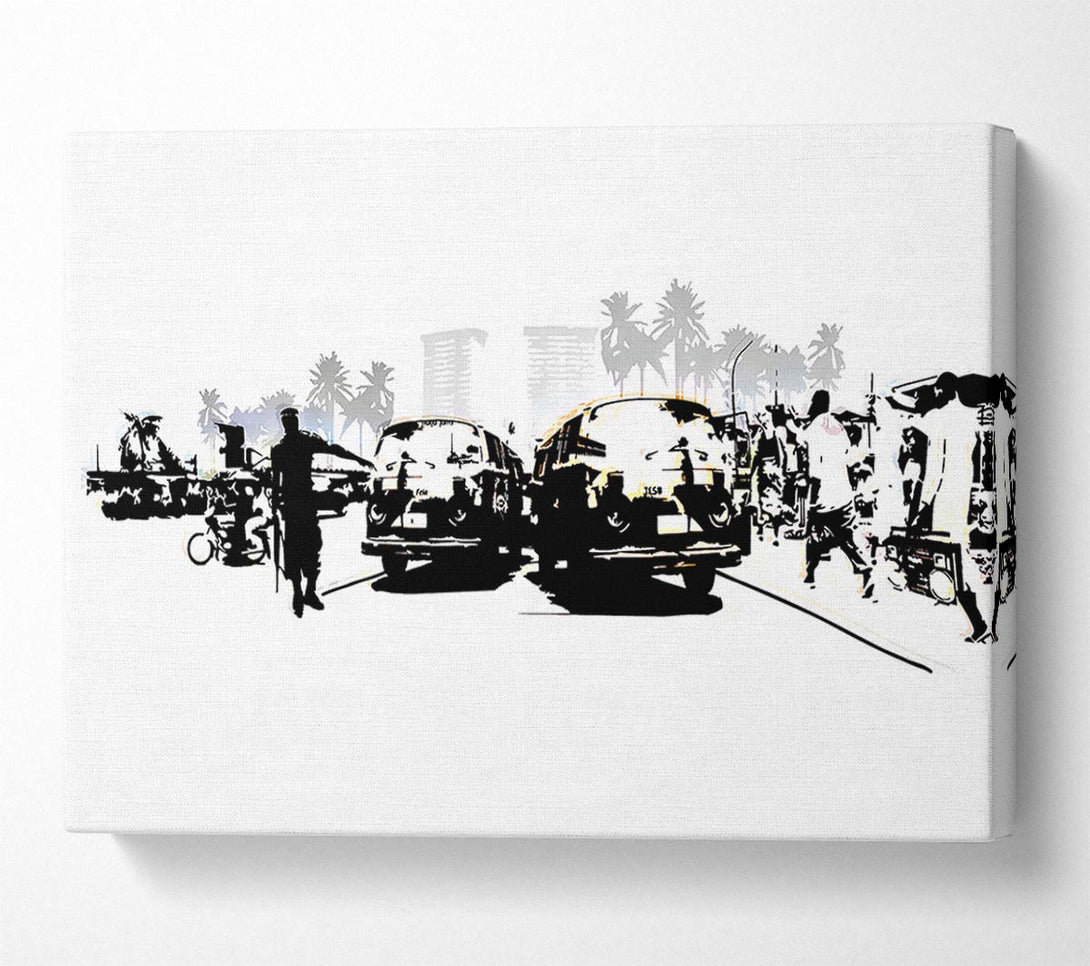  A Canvas Print of Boy Street Racers Canvas Wall Art