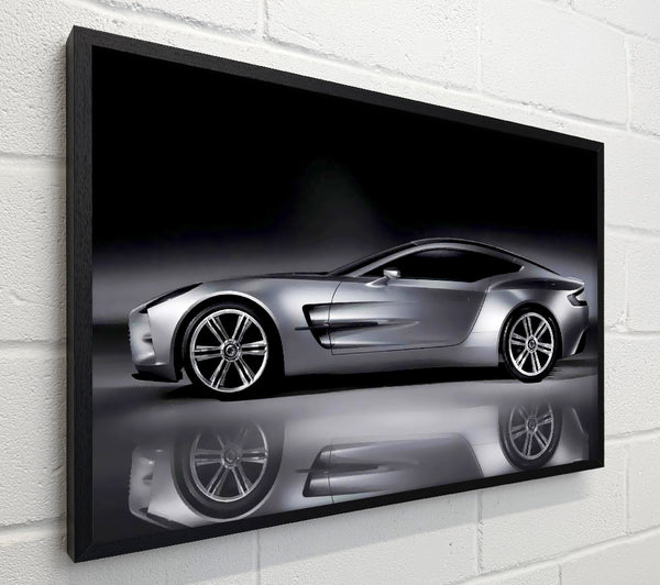 Aston Martin Db9 Silver Side Profile