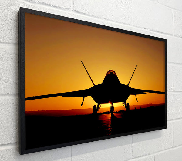 Airoplane At Sunset