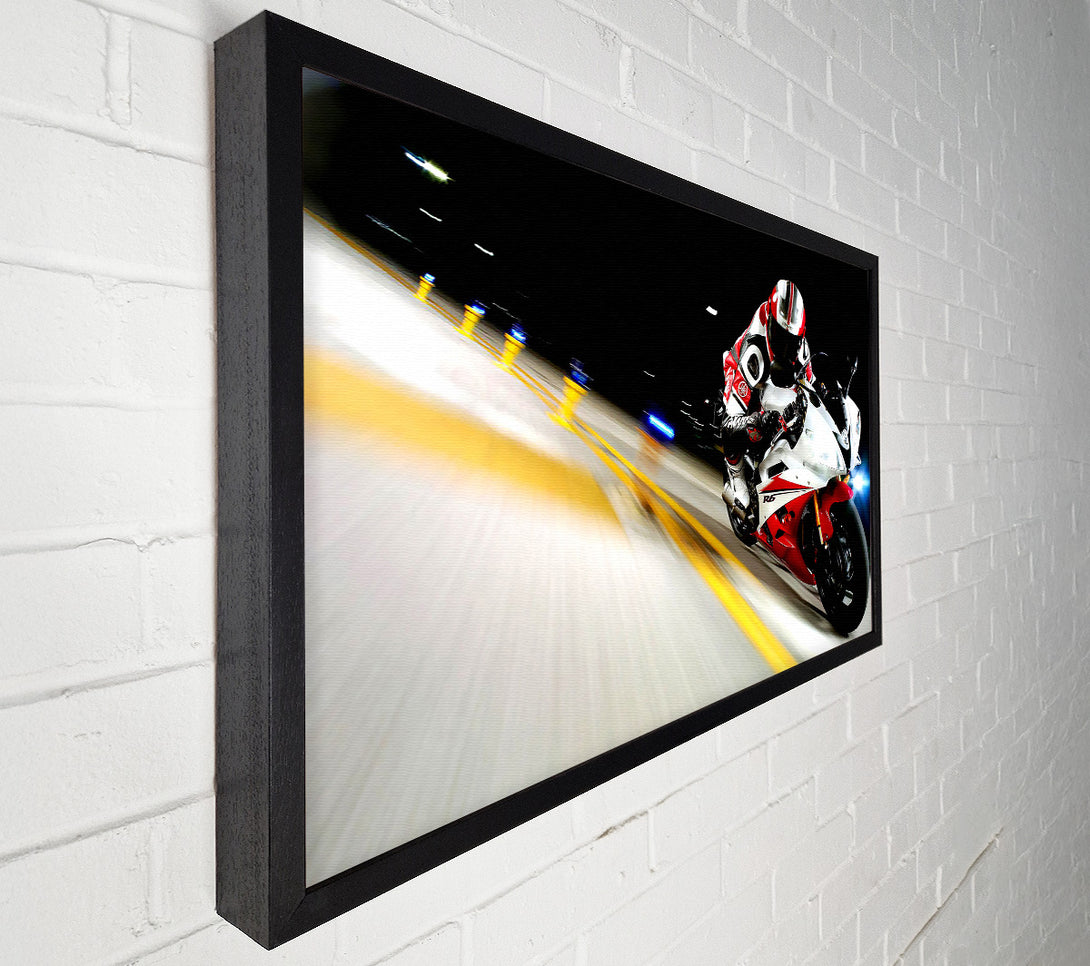  A Canvas Print of 2007 Yamaha Yzfr6 Race Canvas Art