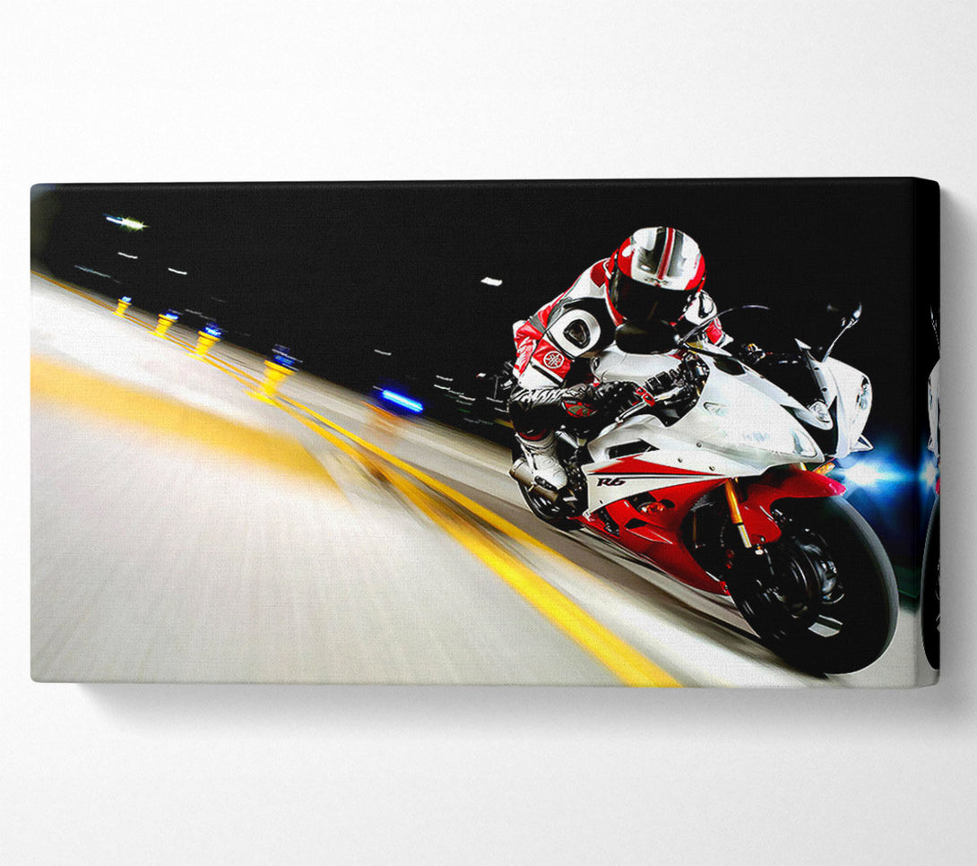  A Canvas Print of 2007 Yamaha Yzfr6 Race Canvas Art