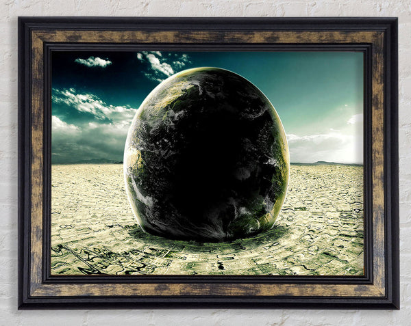 Earth Ripples Framed Print