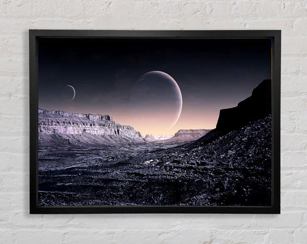 Planes On Sky Fantasy Framed Print