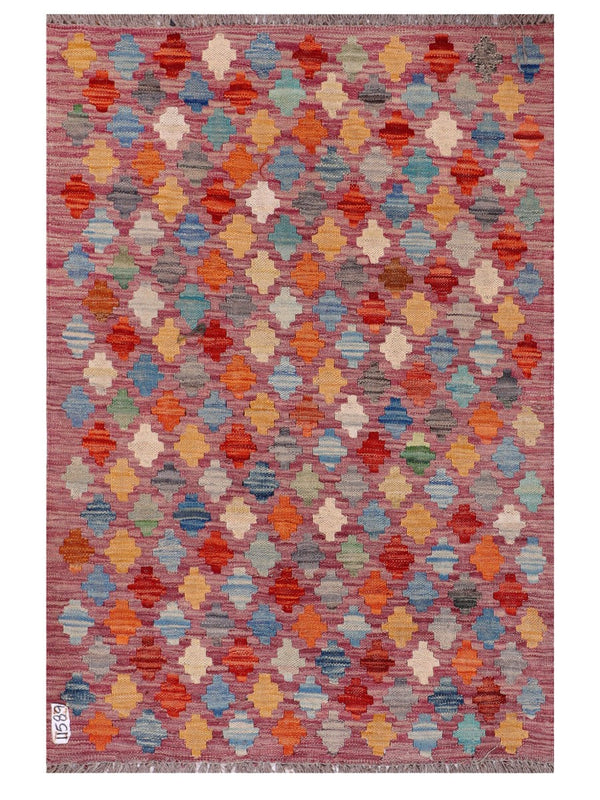 Maimana Afghanistan Kilim Rug - 117 x 85 cm