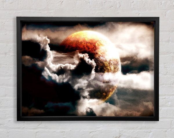 Planet In The Clouds Framed Print
