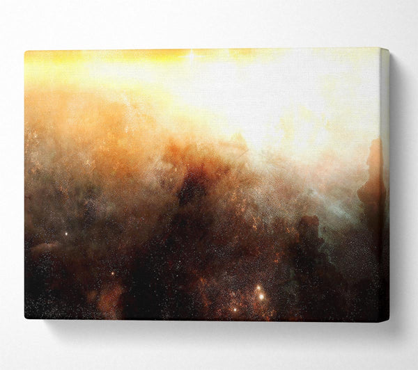  A Canvas Print of Golden Nebula Canvas Art