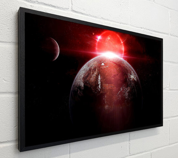 Earth Red Sunrise From Space