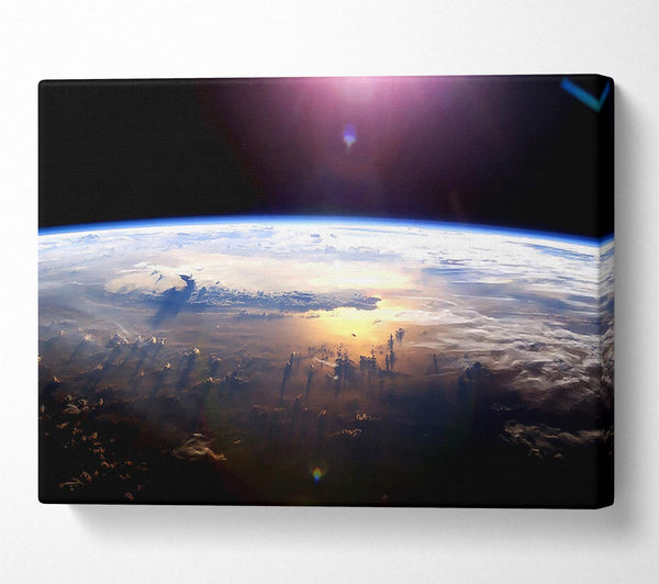  A Canvas Print of Pacific Ocean From Space Canvas Print