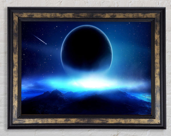 Universe From The Blue Planet Framed Print