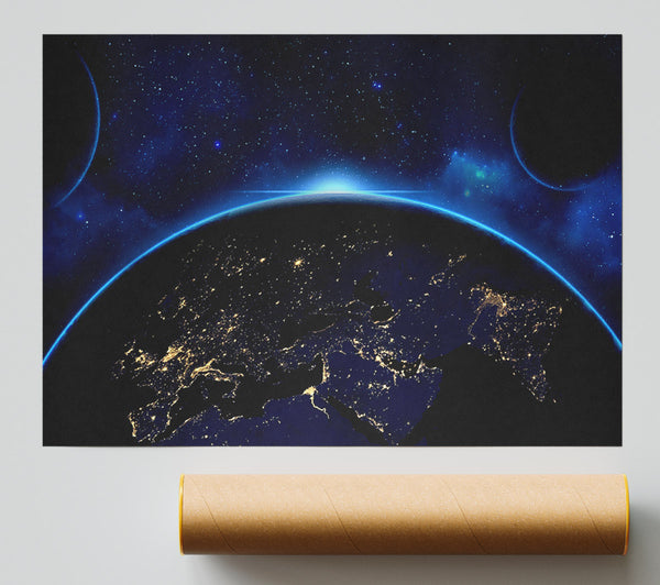 Blue Space Poster