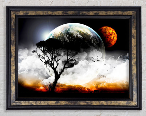 The Earth From Another Planet Framed Print
