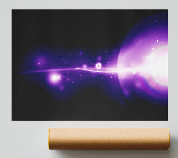 Purple Galaxy Print