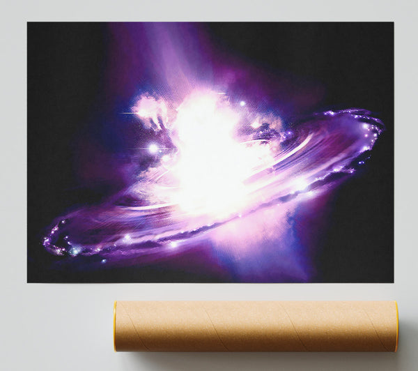 Pink Exploding Star Print
