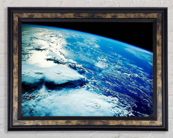 The Earth From Above Framed Print