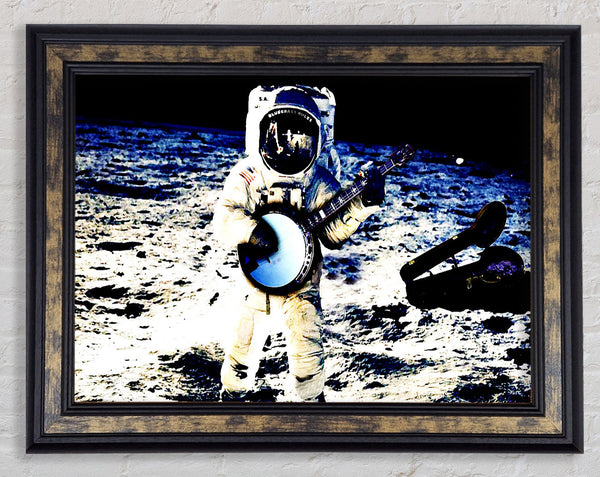Space Banjo Framed Print