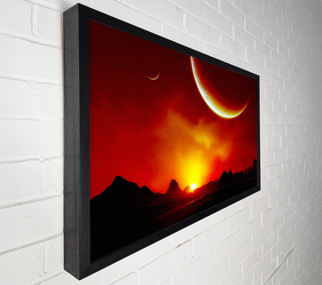  A Canvas Print of Red Sunrise On Mars Canvas Art