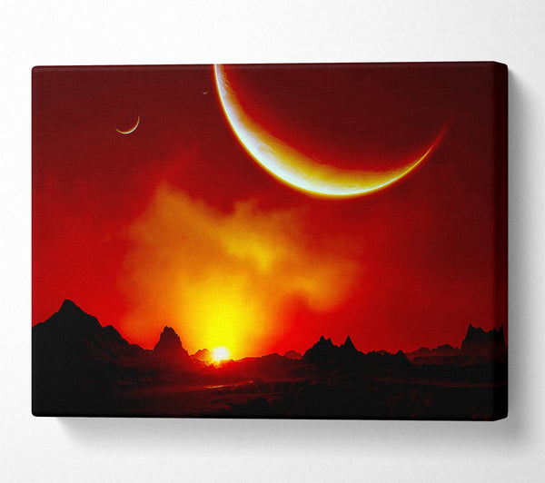 Red Sunrise On Mars