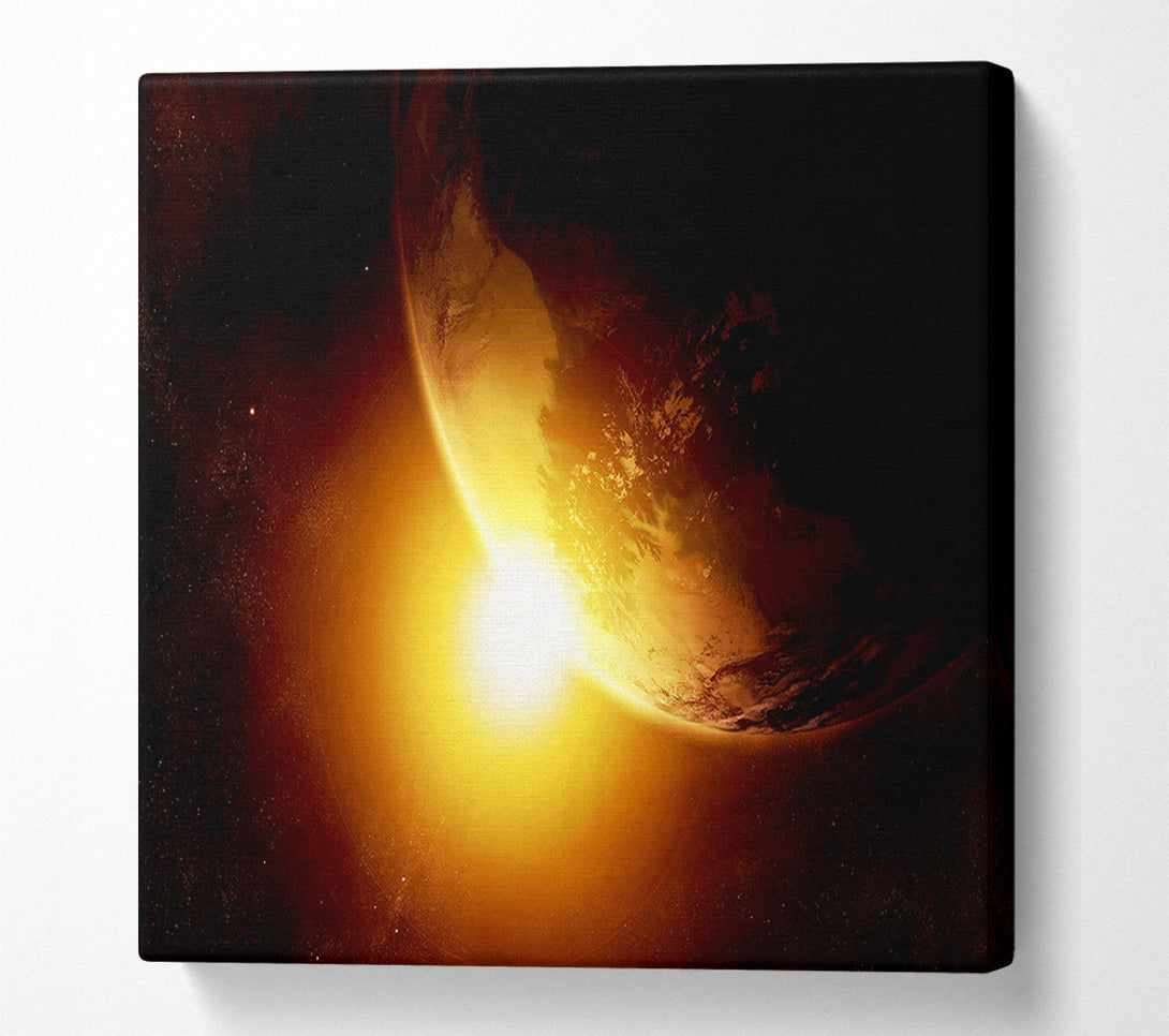  A Canvas Print of Eclipse Of The Sun Canvas Print