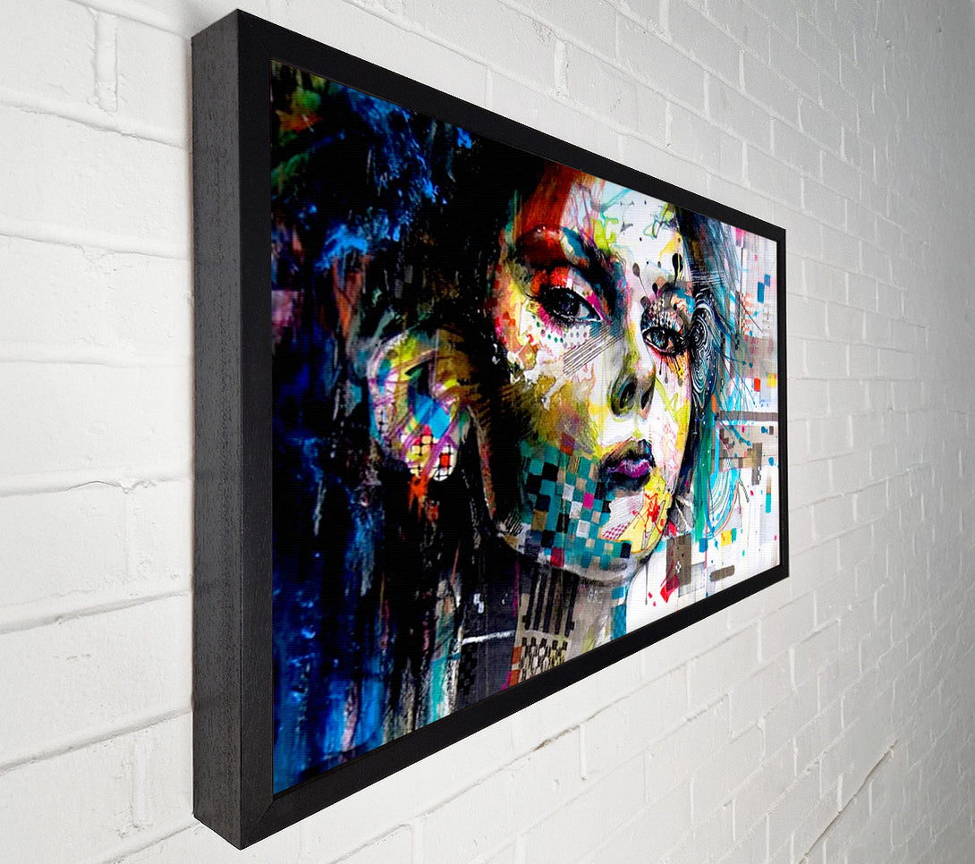  A Canvas Print of Girl Colours Canvas Art