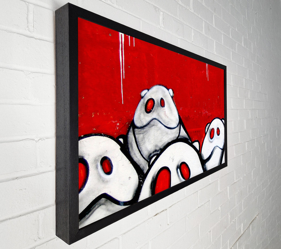  A Canvas Print of 3116-Strange Animals Canvas Wall Art