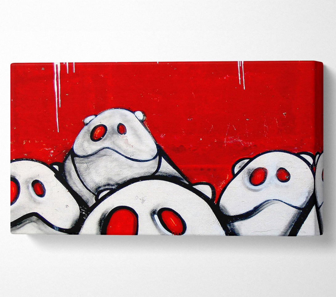  A Canvas Print of 3116-Strange Animals Canvas Wall Art