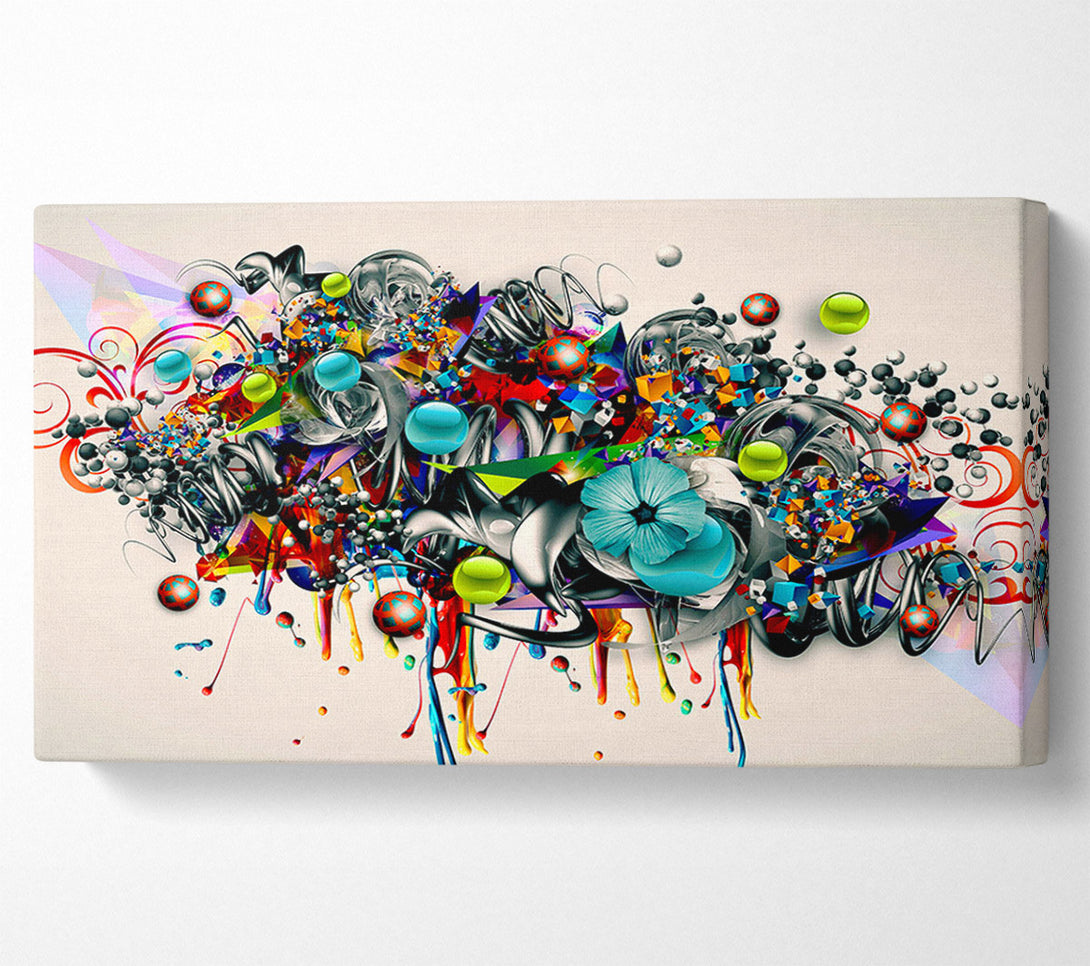  A Canvas Print of Flower Bubbles Canvas Art